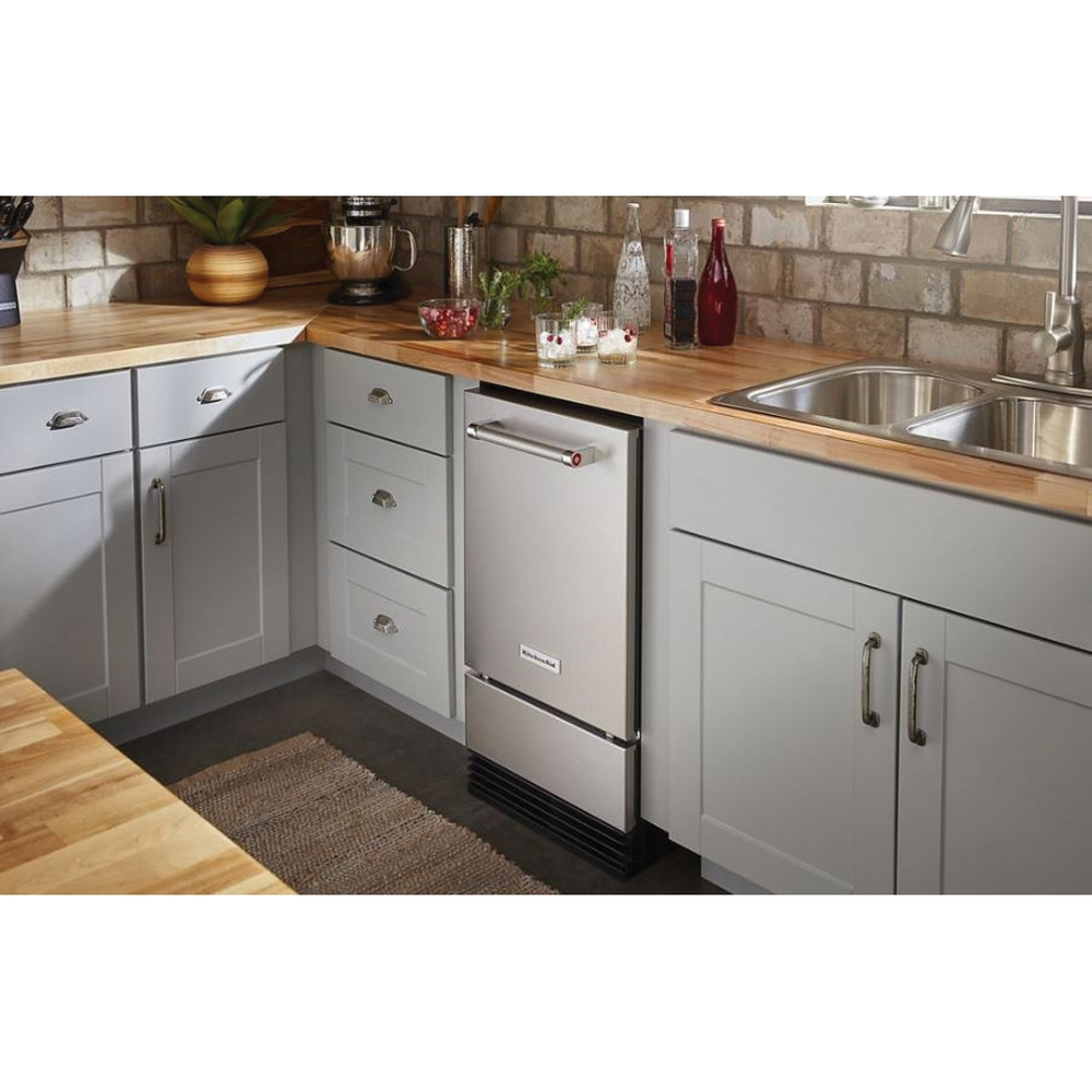 KitchenAid® KUID508HPS 115/120V 18 inch W 35 lb Automatic Ice Maker