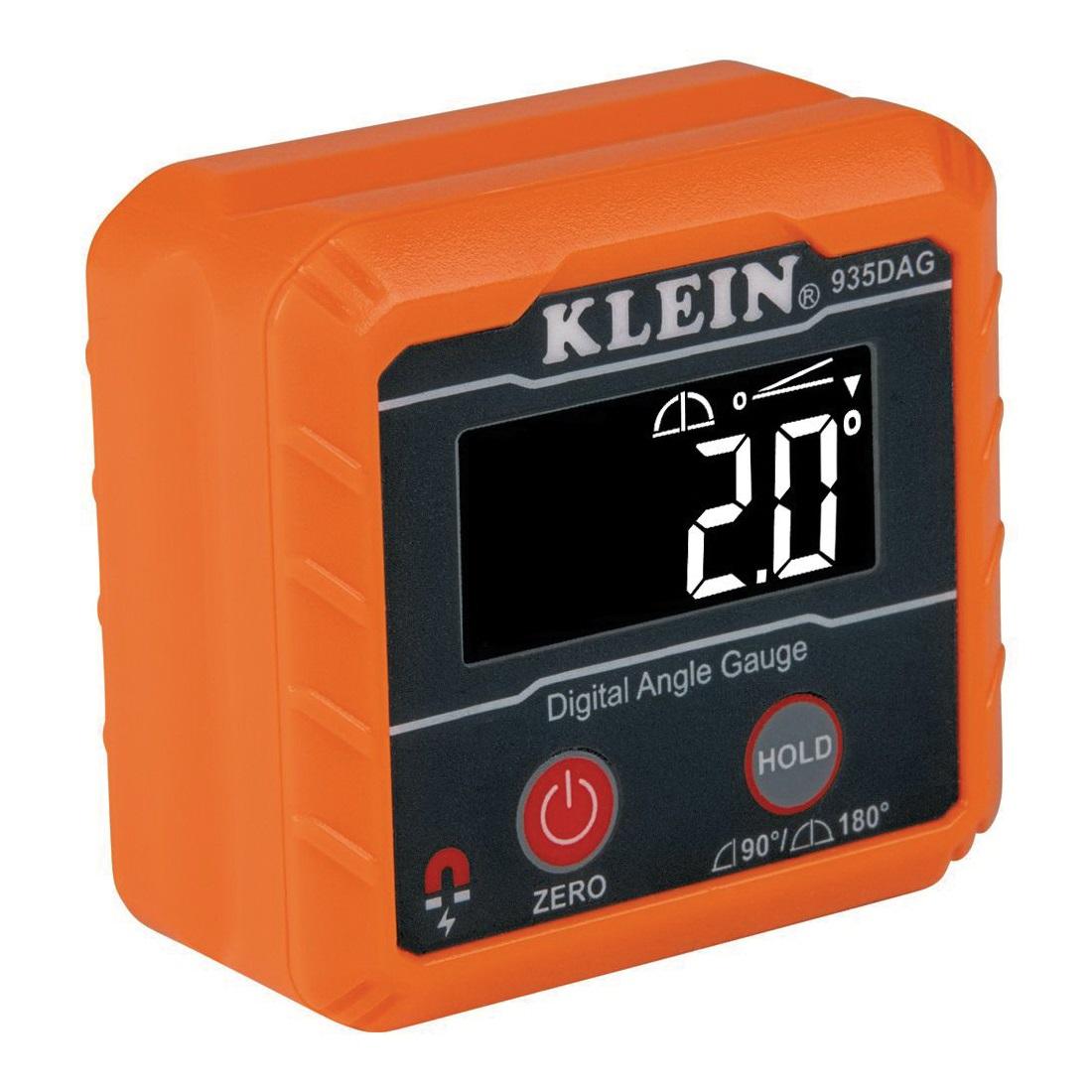 KLEIN TOOLS® 935DAG Angle Gauge and Level, 0 to 90 deg, 0 to 180 deg Measuring Range, ABS