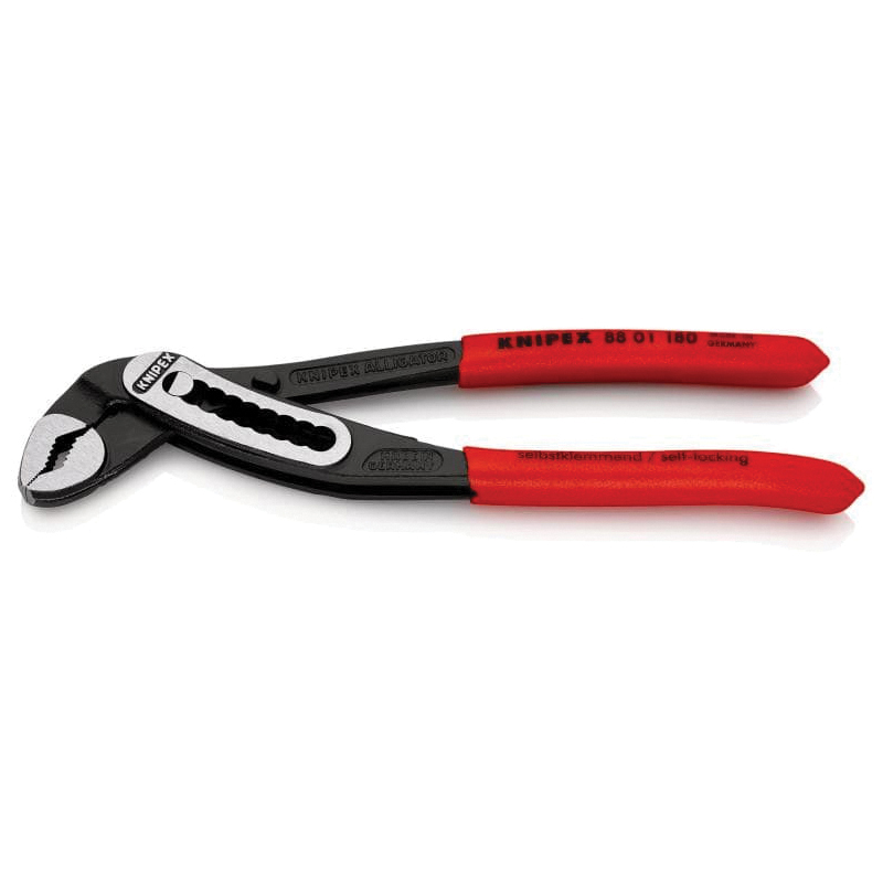 KNIPEX® Alligator® 8801180SBA Water Pump Plier, 7-1/4 in OAL, 2-1/2 in, 36 mm Cutting Capacity