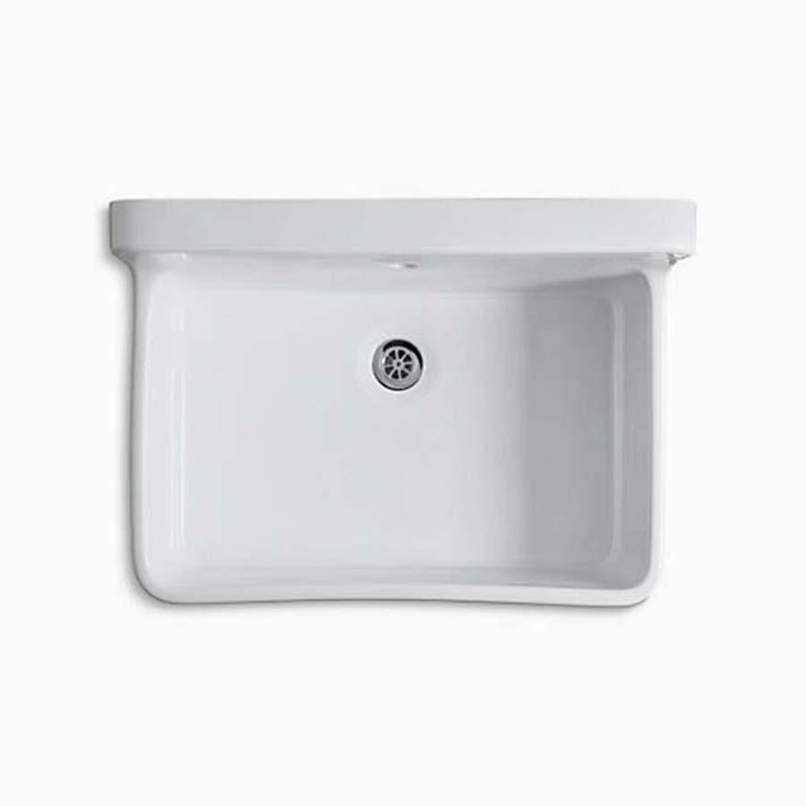 Kohler® Gilford™ K-12781-0 Scrub Sink, Rectangular, 1 -Faucet Hole, 1-3/8 in Faucet Hole, Center Drain Location, Metal