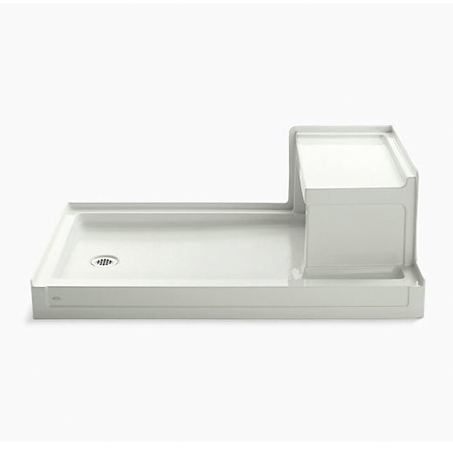 Kohler® K-1979-96 Shower Base, Tresham Collection, Biscuit, Left Drain Location, 60 in L, 36 in W, 21.13 in D