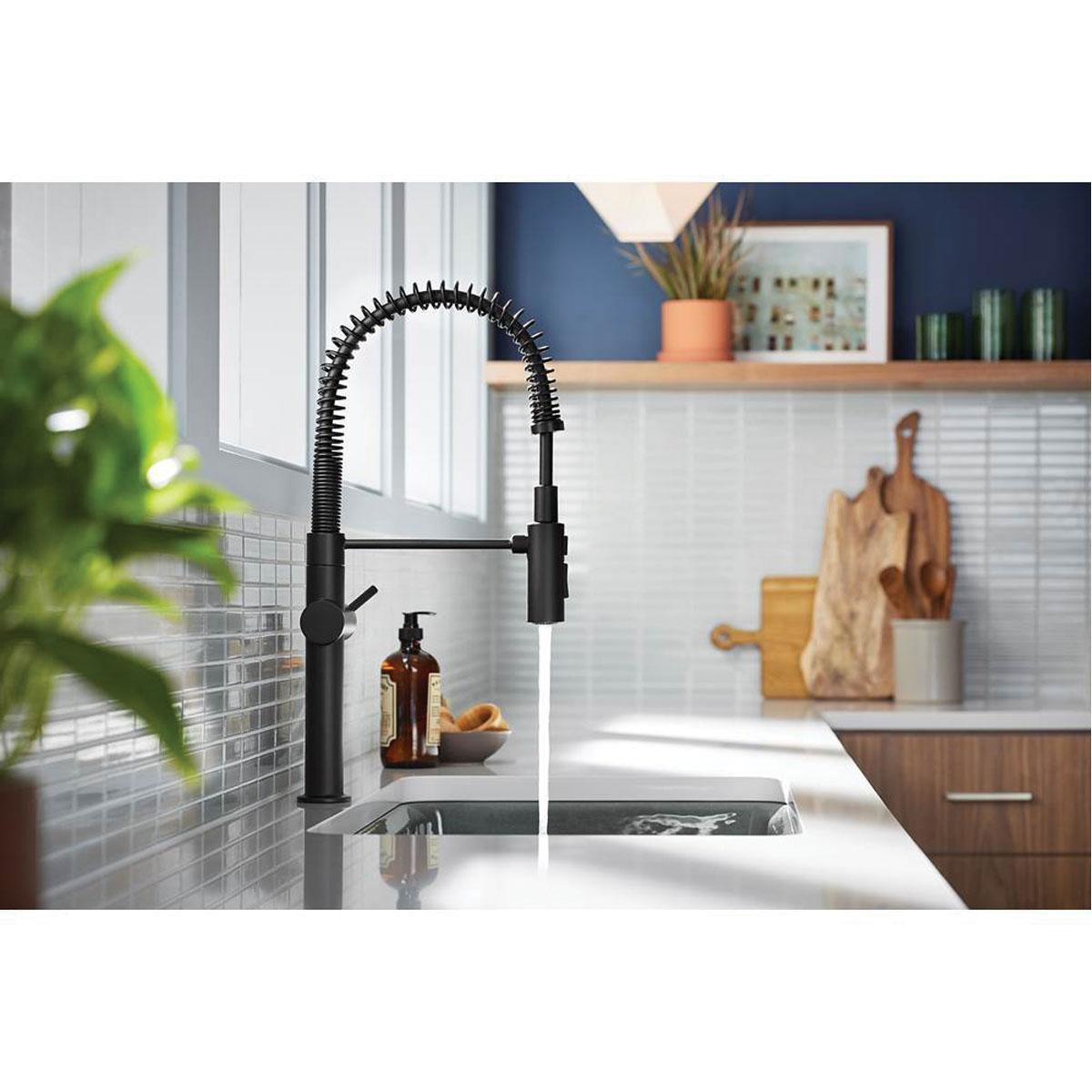 Kohler® Crue™ K-22973-BL Kitchen Faucet, Deck, Pull-Down, Matte Black thumbnail 3
