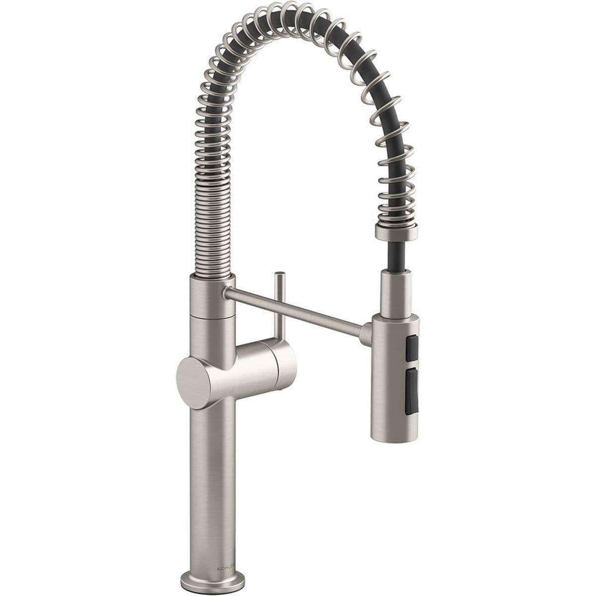 Kohler® Crue™ K-22973-VS Kitchen Faucet, Deck, Pull-Down, Vibrant® Stainless thumbnail 2