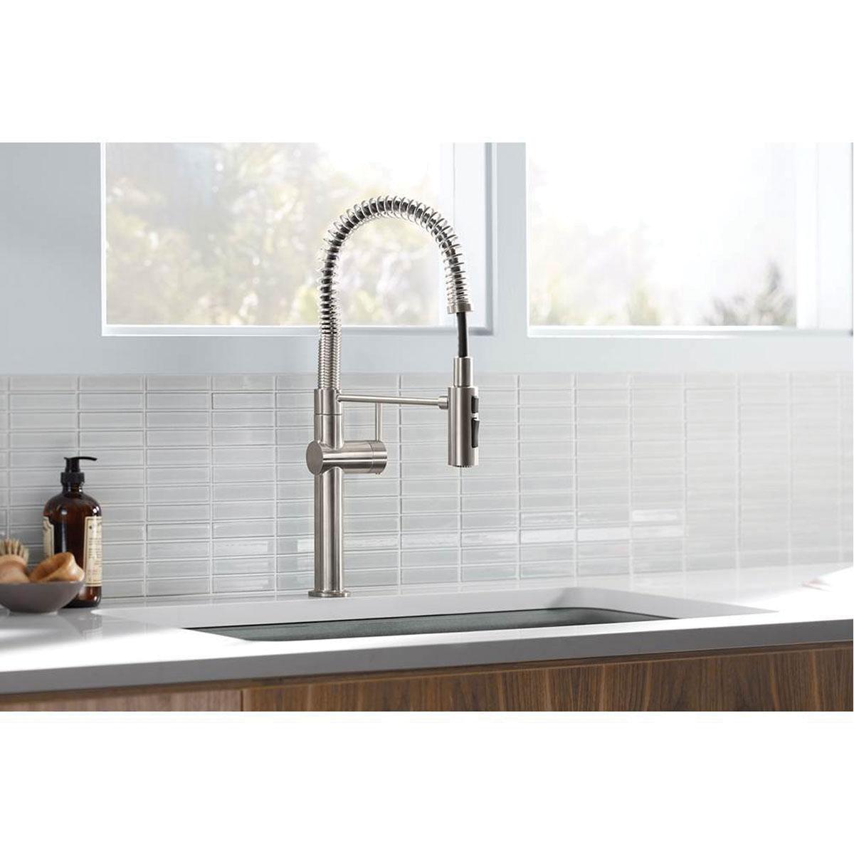 Kohler® Crue™ K-22973-VS Kitchen Faucet, Deck, Pull-Down, Vibrant® Stainless thumbnail 3