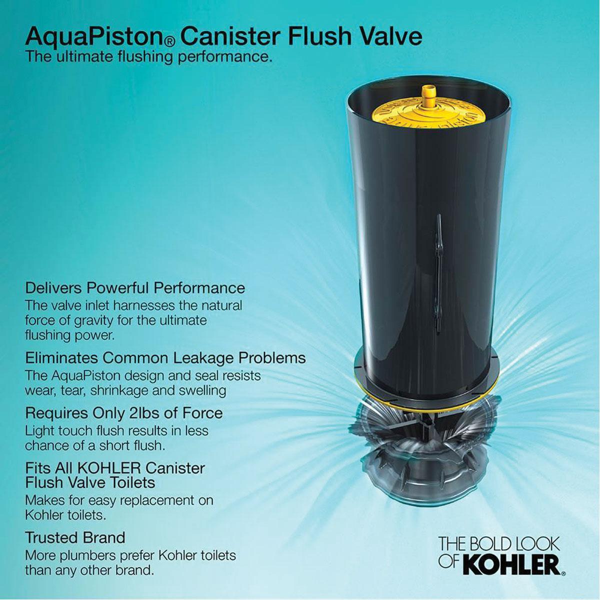 Kohler® Cimarron® K-31615-96 Toilet Tank, 1.28 gpf Flush Rate, Left Trip Lever, Bowl Mounting, Vitreous China, Biscuit thumbnail 3