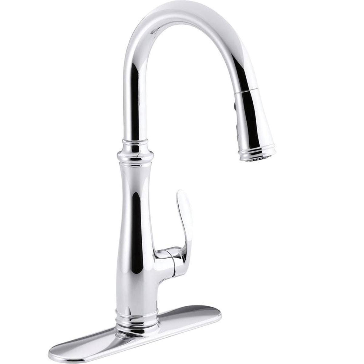 Kohler® Bellera® K-560-CP Kitchen Faucet, Pull-Down, Polished Chrome