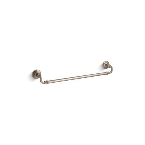 Kohler® Artifacts® 72568-BV Towel Bar, 24 in L Bar, 3 in OAH, 3-1/2 in OAW, Metal