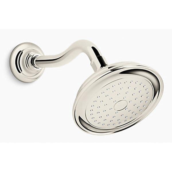 Kohler® Artifacts® 72773-SN Showerhead, 2.5 gpm, 1 -Spray, Wall Mounting, 6 in Head, Vibrant Polished Nickel thumbnail 3