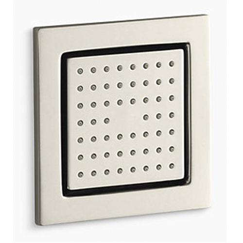 Kohler WaterTile&reg; K-8002 54-Nozzle 1-Setting Square Body Spray, Soothing Pattern, 2.5 gpm at 80 psi, Vibrant Polished Nickel