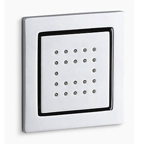 Kohler® WaterTile K-8003-CP Body Spray, 2.5 gpm, 1/2 in, NPT, Metal, Polished Chrome, Square Body Spray, 2-5/8 in L