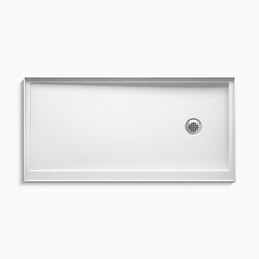 Kohler® K-8642-0 Shower Base, Rely Collection, White, Right Drain Location, 60 in L, 30 in W, 4-3/4 in D, Domestic thumbnail 2