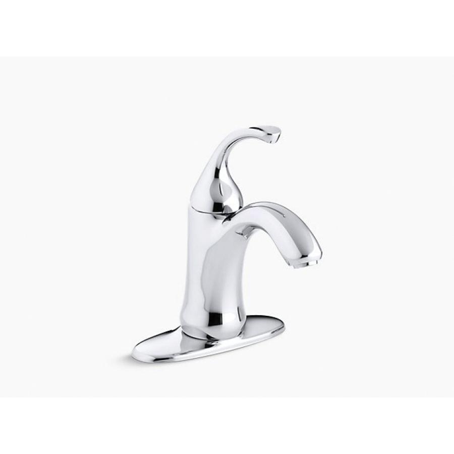 Kohler FortΘ® K-10215-4-CP Single Hole 1-Handle Lever Monoblock Bathroom Faucet, 1.5 gpm, Polished Chrome