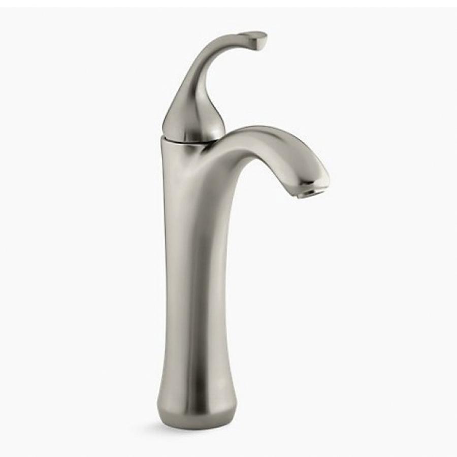 Kohler FortΘ® K-10217-4-BN Single Hole 1-Handle Lever Monoblock Bathroom Faucet, 2.2 gpm, Vibrant Brushed Nickel