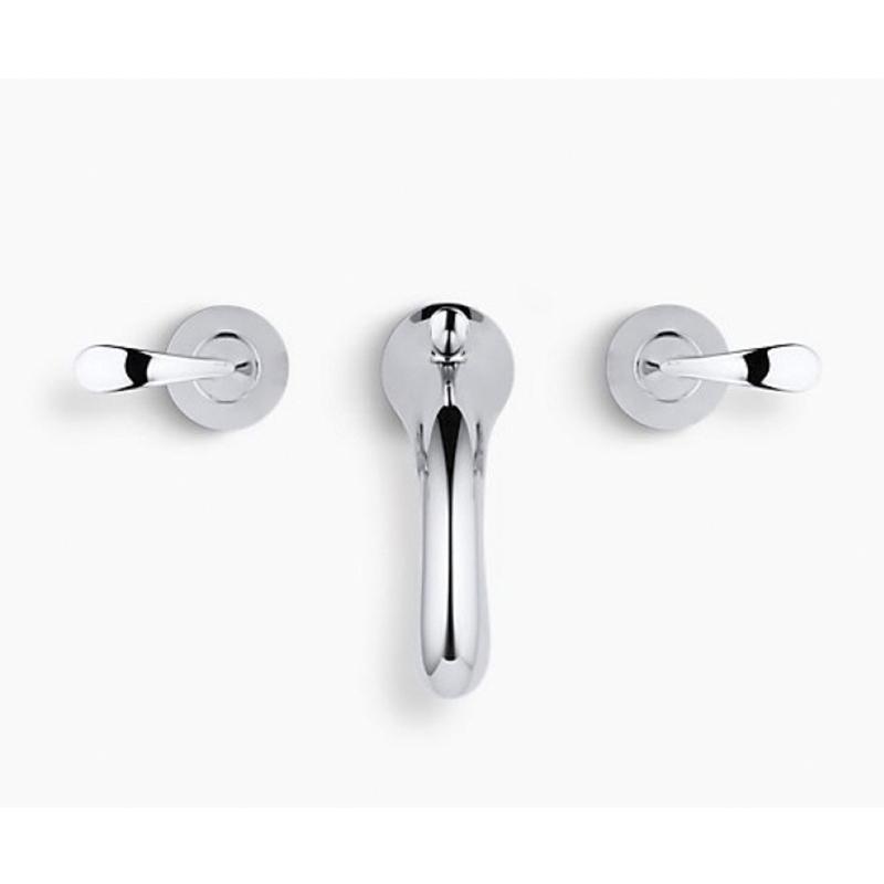 Kohler® Forte® K-10272-4-BN Bathroom Faucet, 2-Handle, Deck, Widespread, Pop-Up, Vibrant® Brushed Nickel thumbnail 2