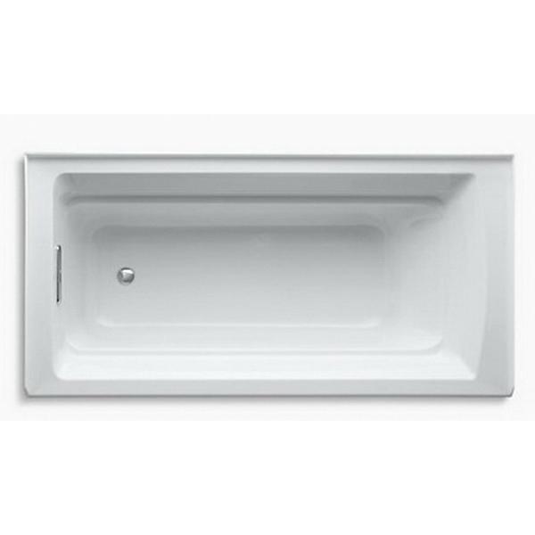 Kohler® Archer® K-1125-LA-96 Bathtub With Integral Apron, Soaking Bath Therapy, Rectangular, 72 in L, 36 in W, Biscuit