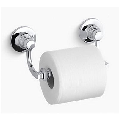 Kohler® Bancroft™ 11415 Brass Toilet Tissue Holder, 8-1/2 inch x 3-9/16 inch x 3-3/4 inch, Polished Chrome