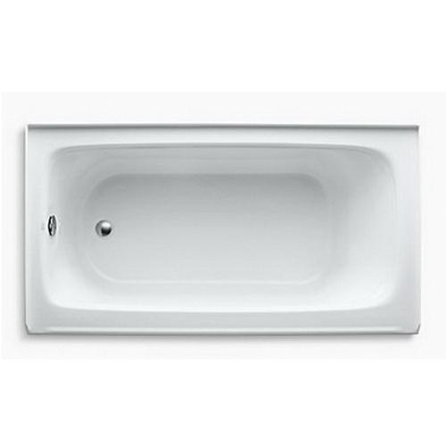 Kohler® Bancroft® K-1150-LA-0 Bathtub With Integral Apron, Soaking Bath Therapy, Rectangular, 60 in L, 32 in W, White thumbnail 2