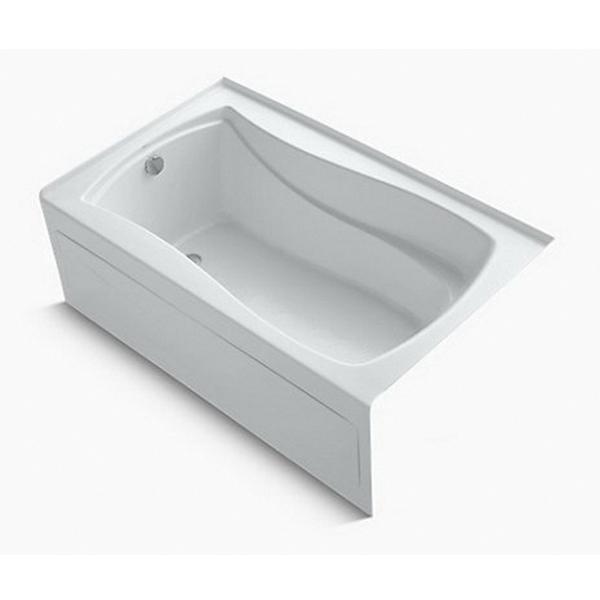 Kohler K-1242-LA Mariposa® Left Drain Placement Acrylic Soaking Tub, 60 inch x 36 inch x 20 inch, White