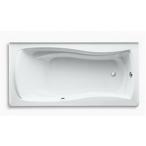 Kohler® Mariposa® K-1259-RA-96 Bathtub With Integral Apron, Soaking Bath Therapy, Rectangular, 72 in L, 36 in W