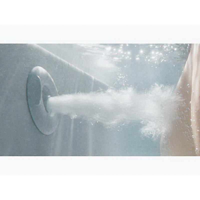 Kohler® RiverBath® K-1360-H2-0 Bathtub With Integral Fill, Whirlpool Bath Therapy, Rectangular thumbnail 3