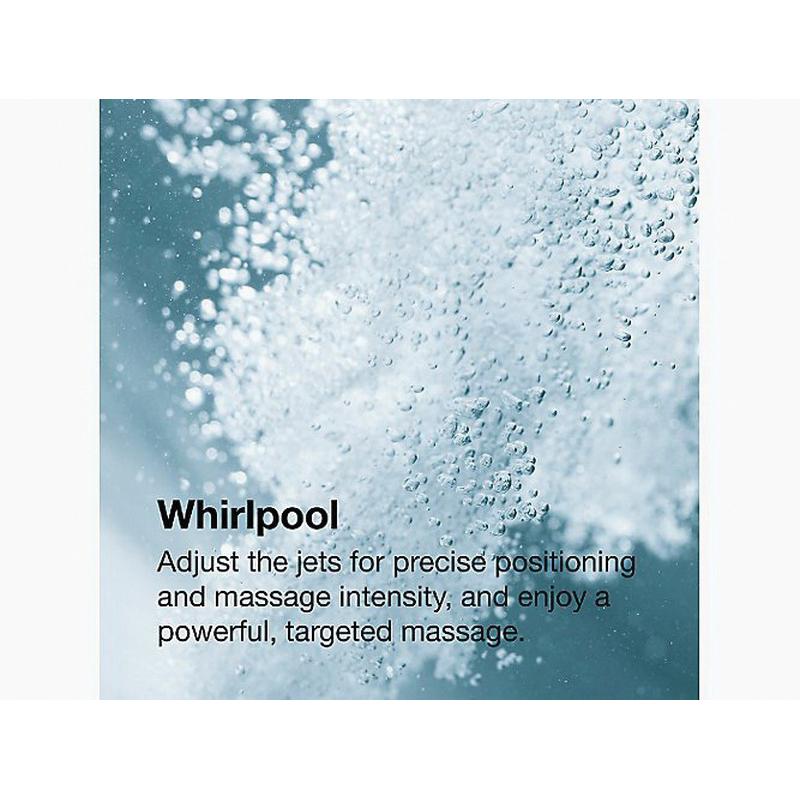 Kohler® RiverBath® K-1360-H2-0 Bathtub With Integral Fill, Whirlpool Bath Therapy, Rectangular thumbnail 4