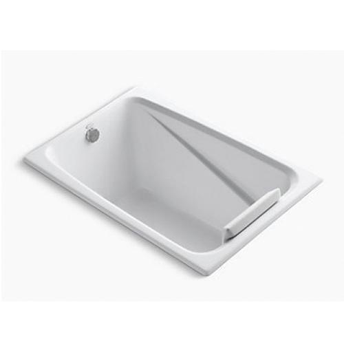 Kohler® Greek® K-1490-X-0 Bathtub, Soaking Bath Therapy, Rectangular, 48 in L, 32 in W, End Drain Location, White thumbnail 2