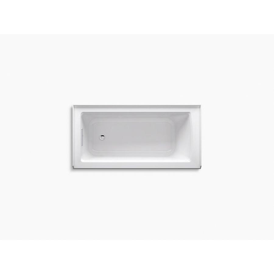 Kohler® Archer® K-1946-LA-0 Bathtub With Integral Apron and Integral Flange, Soaking Bath Therapy, Rectangular, 60 in L thumbnail 2