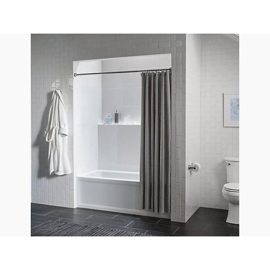Kohler® Archer® K-1946-RA-0 Bathtub With Integral Apron and Integral Flange, Soaking Bath Therapy, Rectangular, 60 in L thumbnail 4