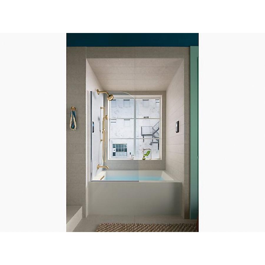 Kohler® Underscore® K-1957-LA-0 Bathtub With Integral Apron and Integral Flange, Soaking Bath Therapy, Rectangular