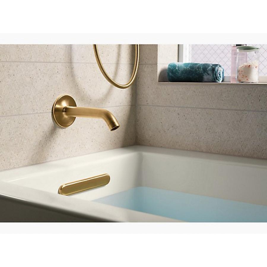 Kohler® Underscore® K-1957-LA-0 Bathtub With Integral Apron and Integral Flange, Soaking Bath Therapy, Rectangular thumbnail 4