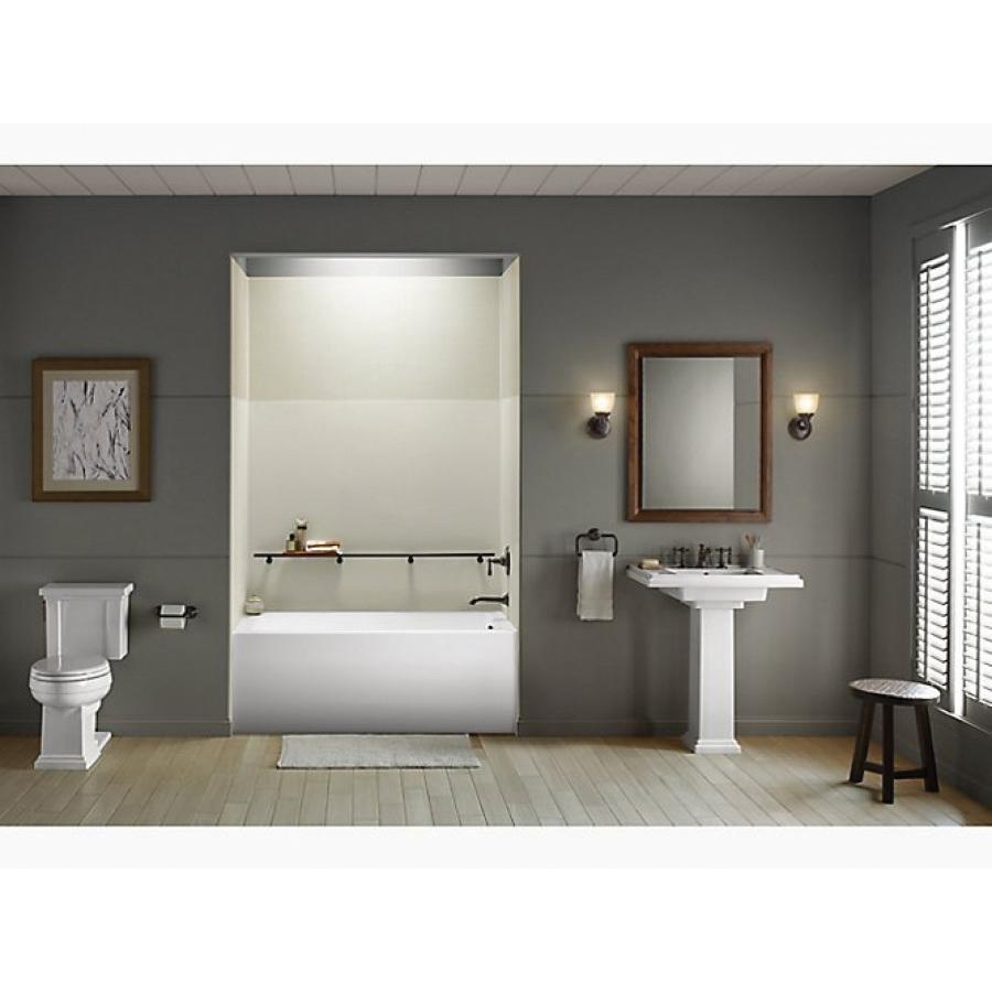 Kohler® Underscore® K-1957-RA-0 Bathtub With Integral Apron and Integral Flange, Soaking Bath Therapy, Rectangular thumbnail 3