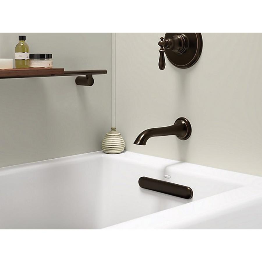 Kohler® Underscore® K-1957-RA-0 Bathtub With Integral Apron and Integral Flange, Soaking Bath Therapy, Rectangular thumbnail 2