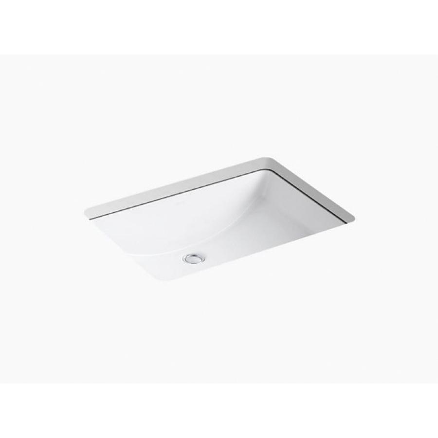 Kohler® Ladena® K-2215-0 Bathroom Sink, Rectangular, Vitreous China, White thumbnail 2