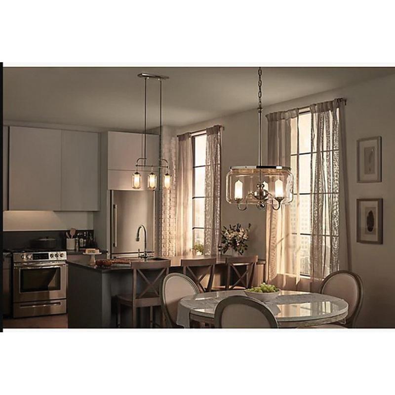 Kohler® Artifacts® K-22656-CH03-BZL Chandelier, 120 W Fixture, 120 V, 3 -Bulb, 1200 Lumens, 3000 K thumbnail 2
