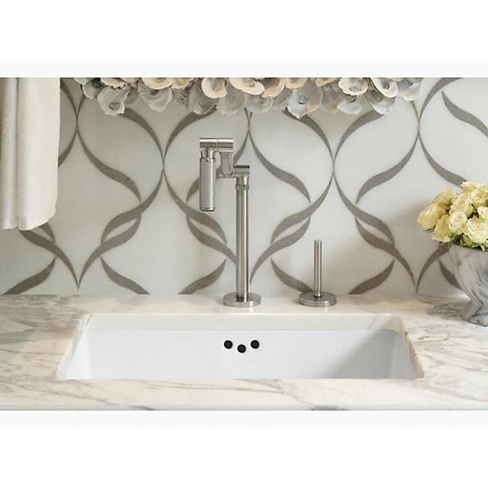 Kohler® Kathryn® K-2297-0 Bathroom Sink, Rectangular, Vitreous China, White thumbnail 3