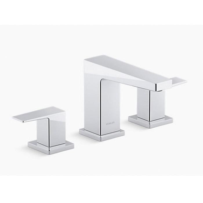 Kohler® Honesty® K-23255-4-CP Bathroom Faucet, 2-Handle, Deck, Widespread, Pop-Up, Polished Chrome thumbnail 3