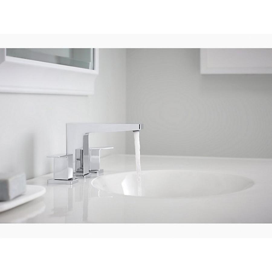 Kohler® Honesty® K-23255-4-CP Bathroom Faucet, 2-Handle, Deck, Widespread, Pop-Up, Polished Chrome thumbnail 4