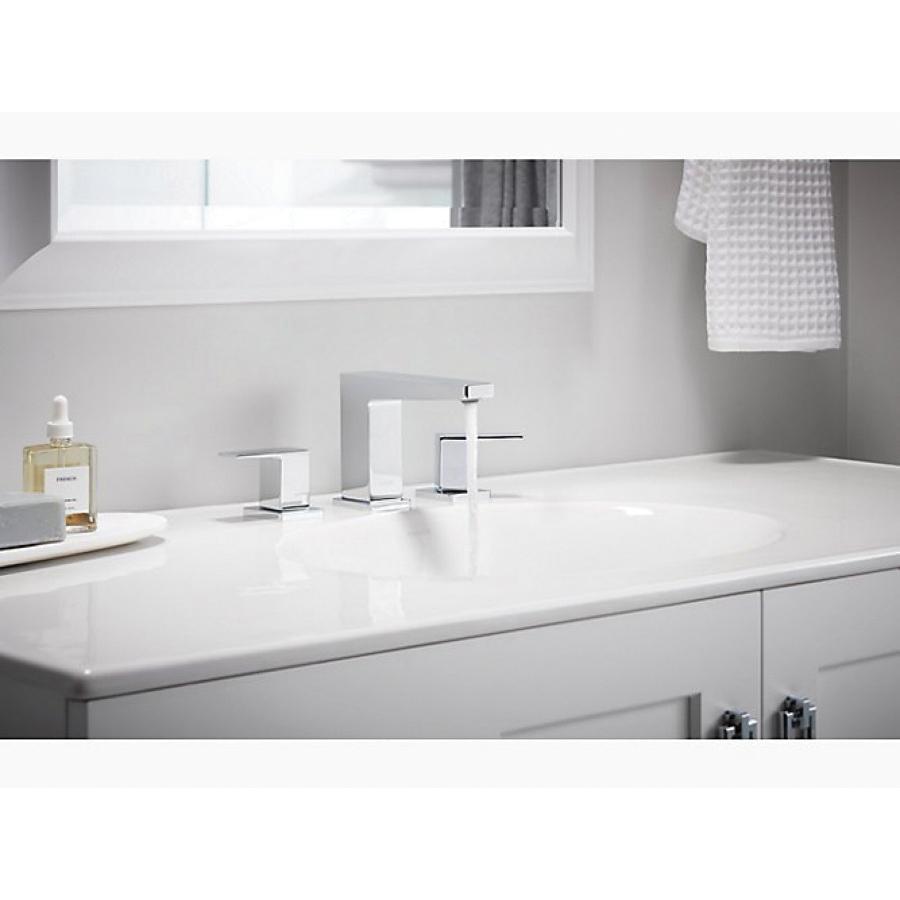 Kohler® Honesty® K-23255-4-CP Bathroom Faucet, 2-Handle, Deck, Widespread, Pop-Up, Polished Chrome