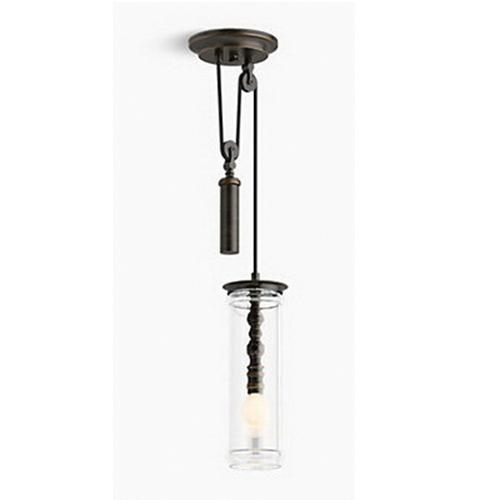 Kohler® Damask™ K-23340-PE01-BZL Pendant Light, 60 W Fixture, 120 V, Fluorescent Bulb, 1 -Bulb, 450 Lumens thumbnail 2