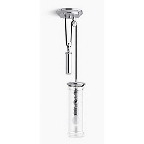 Kohler® Damask™ K-23340-PE01-CPL Pendant Light, 60 W Fixture, 120 V, Fluorescent Bulb, 1 -Bulb, 450 Lumens thumbnail 2