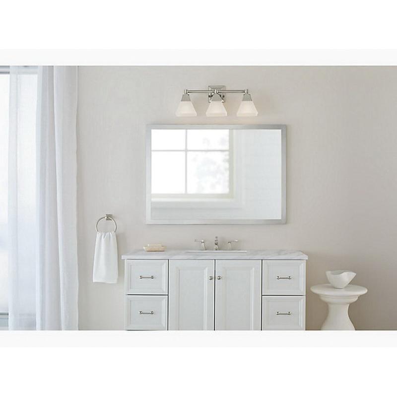 Kohler® Memoirs® K-23688-BA03-BZL Sconce, 180 W Fixture, 120 V, 3 -Bulb, 2400 Lumens, 3000 K, Brass Fixture