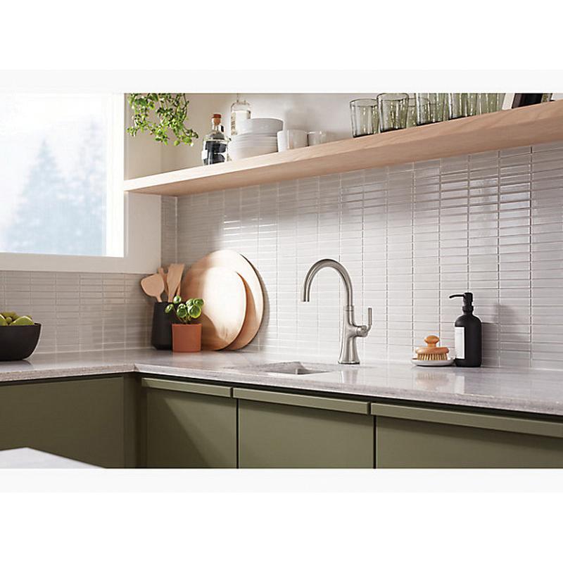 Kohler® Tone® K-23767-2MB Bar Sink Faucet, Deck, Vibrant® Moderne Brushed Brass thumbnail 3