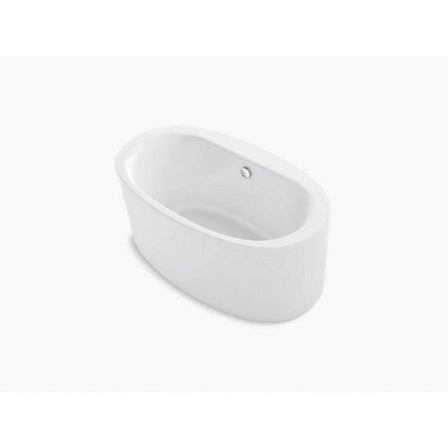 Kohler® Sunstruck® K-24001-0 Bathtub With Straight Shroud, Soaking Bath Therapy, Oval, 60-11/16 in L, 34-11/16 in W