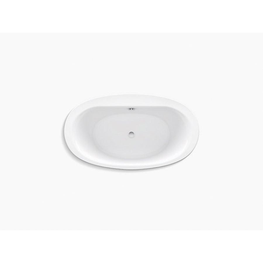 Kohler® Sunstruck® K-24001-0 Bathtub With Straight Shroud, Soaking Bath Therapy, Oval, 60-11/16 in L, 34-11/16 in W thumbnail 2