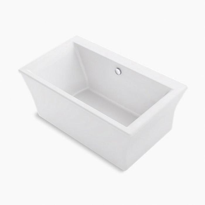 Kohler® Stargaze® K-24011-0 Bathtub With Fluted Shroud, Soaking Bath Therapy, Rectangular, 60-3/16 in L, 34-1/4 in W