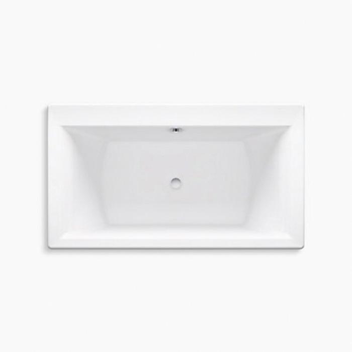 Kohler® Stargaze® K-24011-0 Bathtub With Fluted Shroud, Soaking Bath Therapy, Rectangular, 60-3/16 in L, 34-1/4 in W thumbnail 3