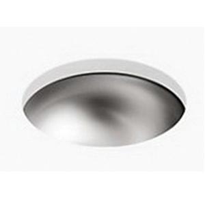 Kohler Undertone® K-3339-NA 1-Basin Stainless Steel Undermount Kitchen Sink, 13-5/8 inch x 13-5/8 inch, 18 ga