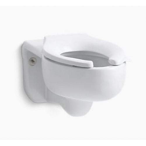 Kohler K-4450 Stratton™ ADA Vitreous China Elongated Front Toilet Bowl with Top Spud, 3.5 gpf, White