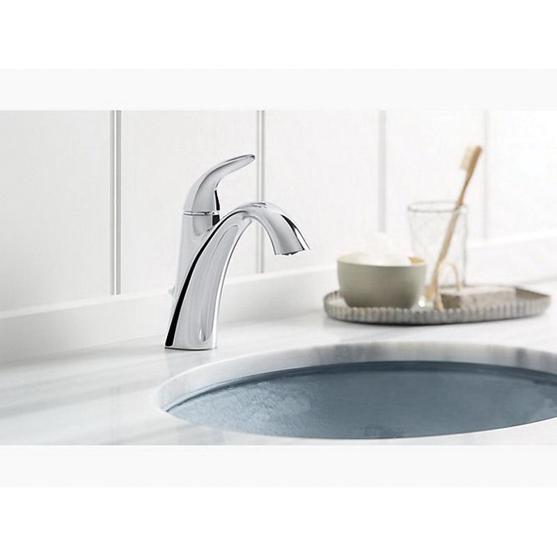 Kohler® Alteo® K-45800-4-CP Bathroom Faucet, 1-Handle, Deck, Single-Handle, Pop-Up, Polished Chrome thumbnail 2