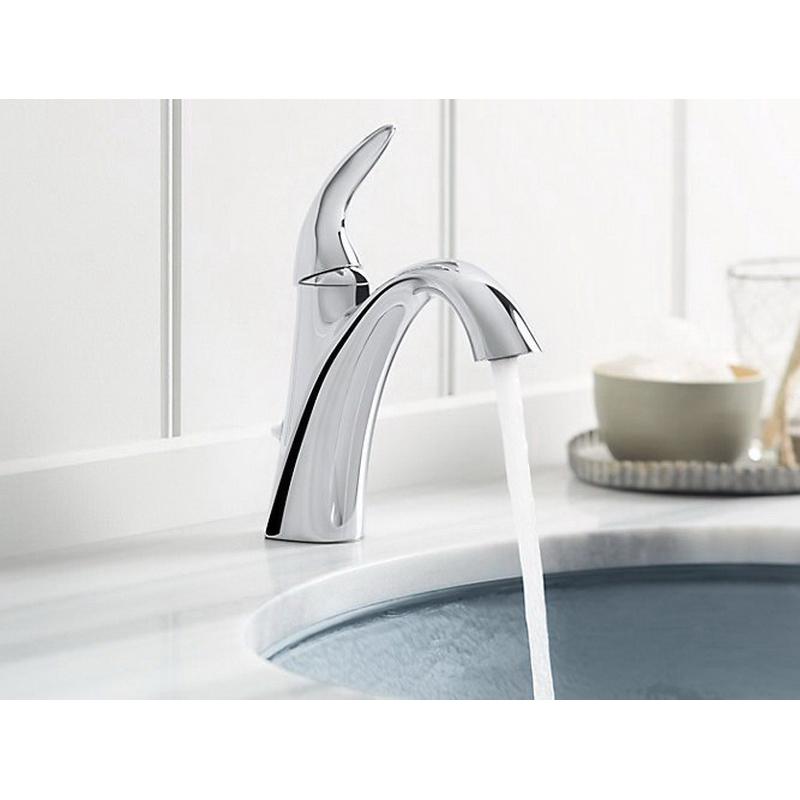Kohler® Alteo® K-45800-4-CP Bathroom Faucet, 1-Handle, Deck, Single-Handle, Pop-Up, Polished Chrome